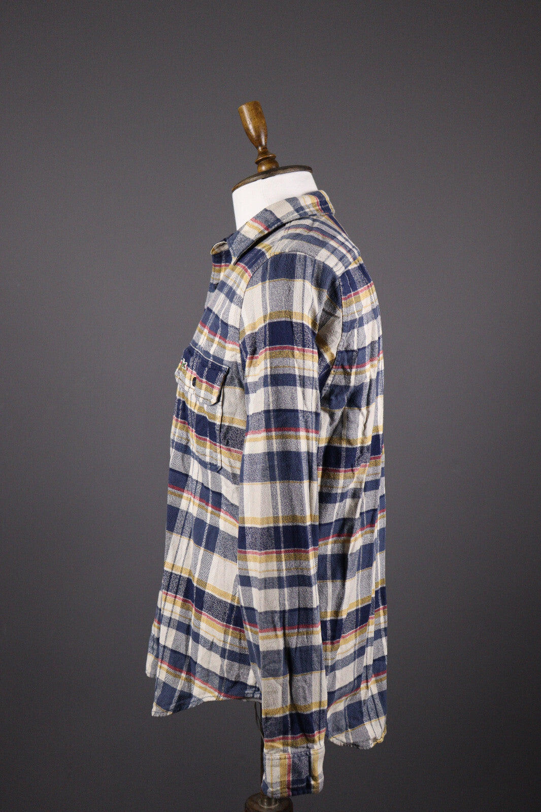 Lacoste Classic Fit Multicolor Check Plaid Flannel Overshirt – Size FR 41 / M / L