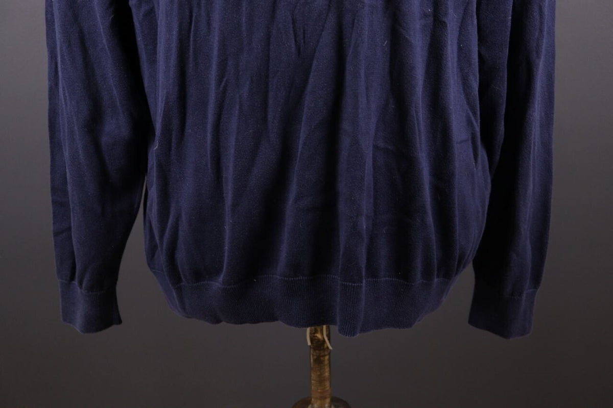 Lacoste Blue Vintage Knit Long Sleeve Sweater – Size FR 8 / US 3XL