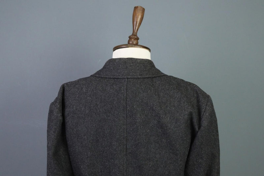 KENZO JUNGLE Gray One Button Knit Cropped Blazer Jacket