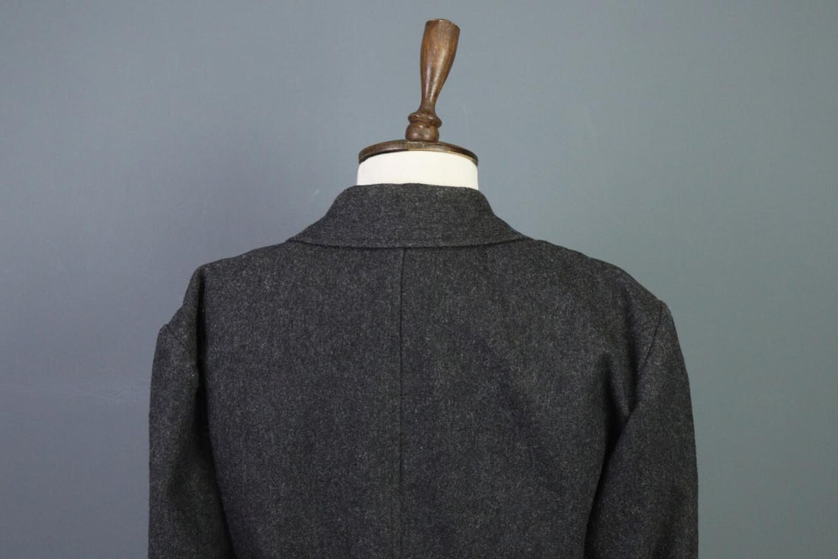 KENZO JUNGLE Gray One Button Knit Cropped Blazer Jacket
