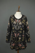 GUDRUN SJÖDEN Multicolor Floral Long Sleeve Button Front Cardigan Sweater – Size M