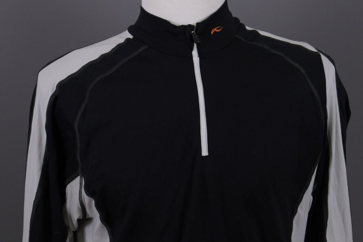 KJUS System 1/4 Zip Long Sleeve Activewear Fleece Jacket Sweater – Men's L