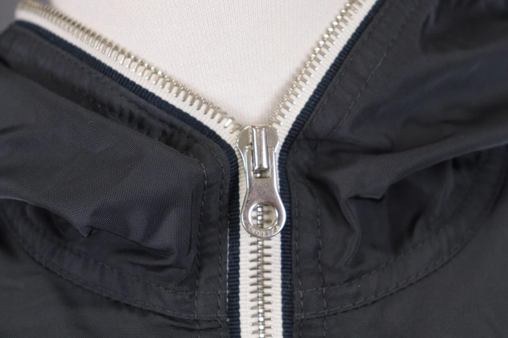 DUVETICA Blue Nylon Lightweight Hooded Full Zip Jacket – Size 46