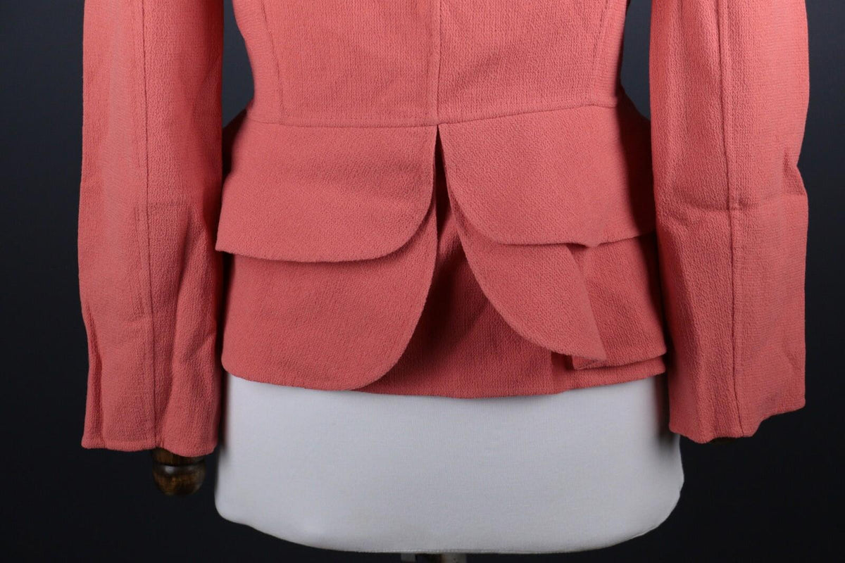 NWT ARMANI COLLEZIONI Pink One Button Lightweight Blazer Jacket USA 8