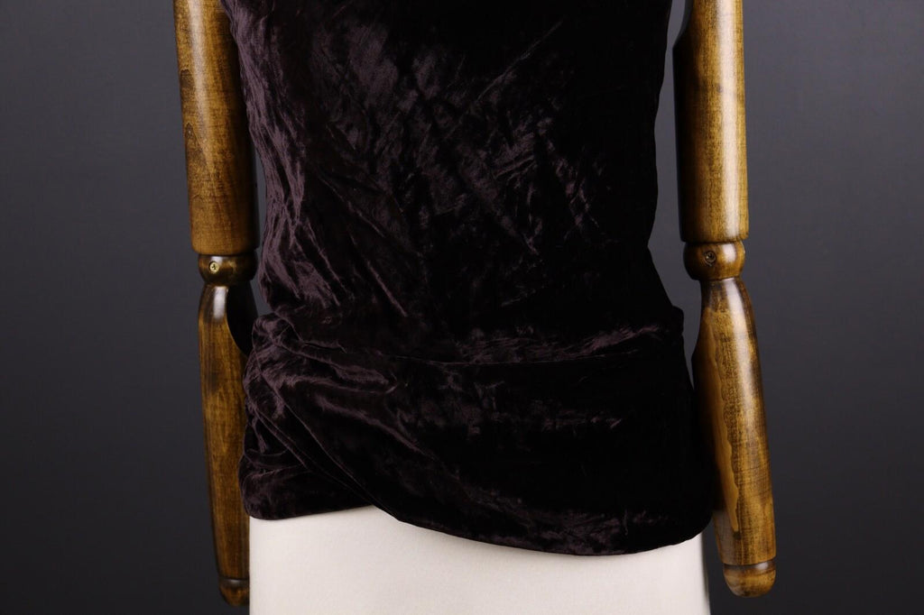 DOLCE & GABBANA Silk Velour Sleeveless Tank Midi Dress – Size US 10