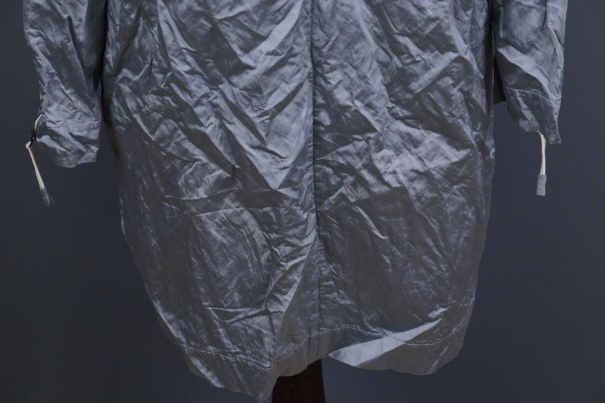 ANNETTE GORTZ Gray Collared Long Sleeve Full Zip Windbreaker Rain Coat – Size 42