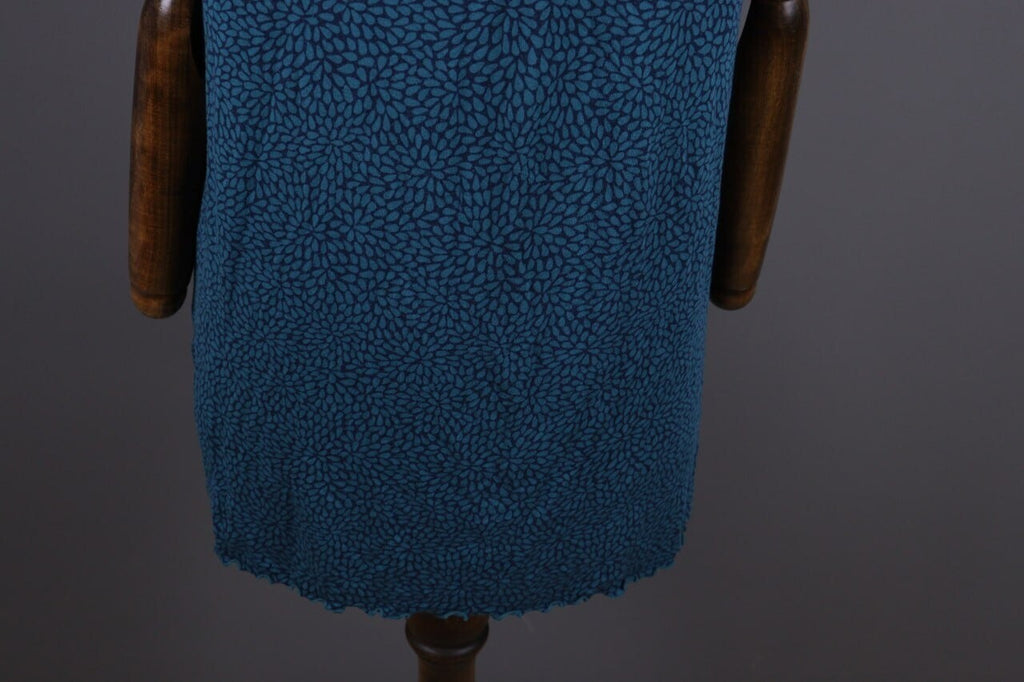 Gudrun Sjoden Blue Floral Oversize Lagenlook Long Sleeve Tunic Dress – Size L