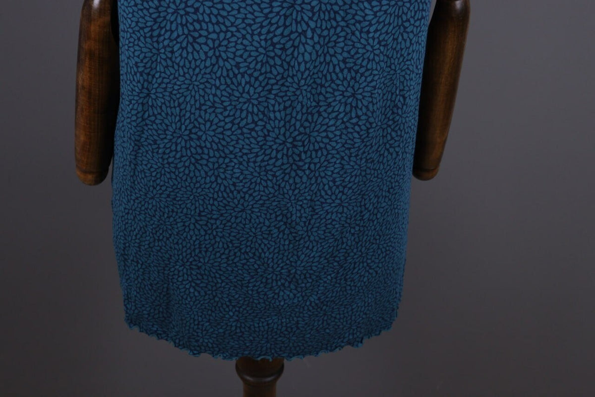 Gudrun Sjoden Blue Floral Oversize Lagenlook Long Sleeve Tunic Dress – Size L