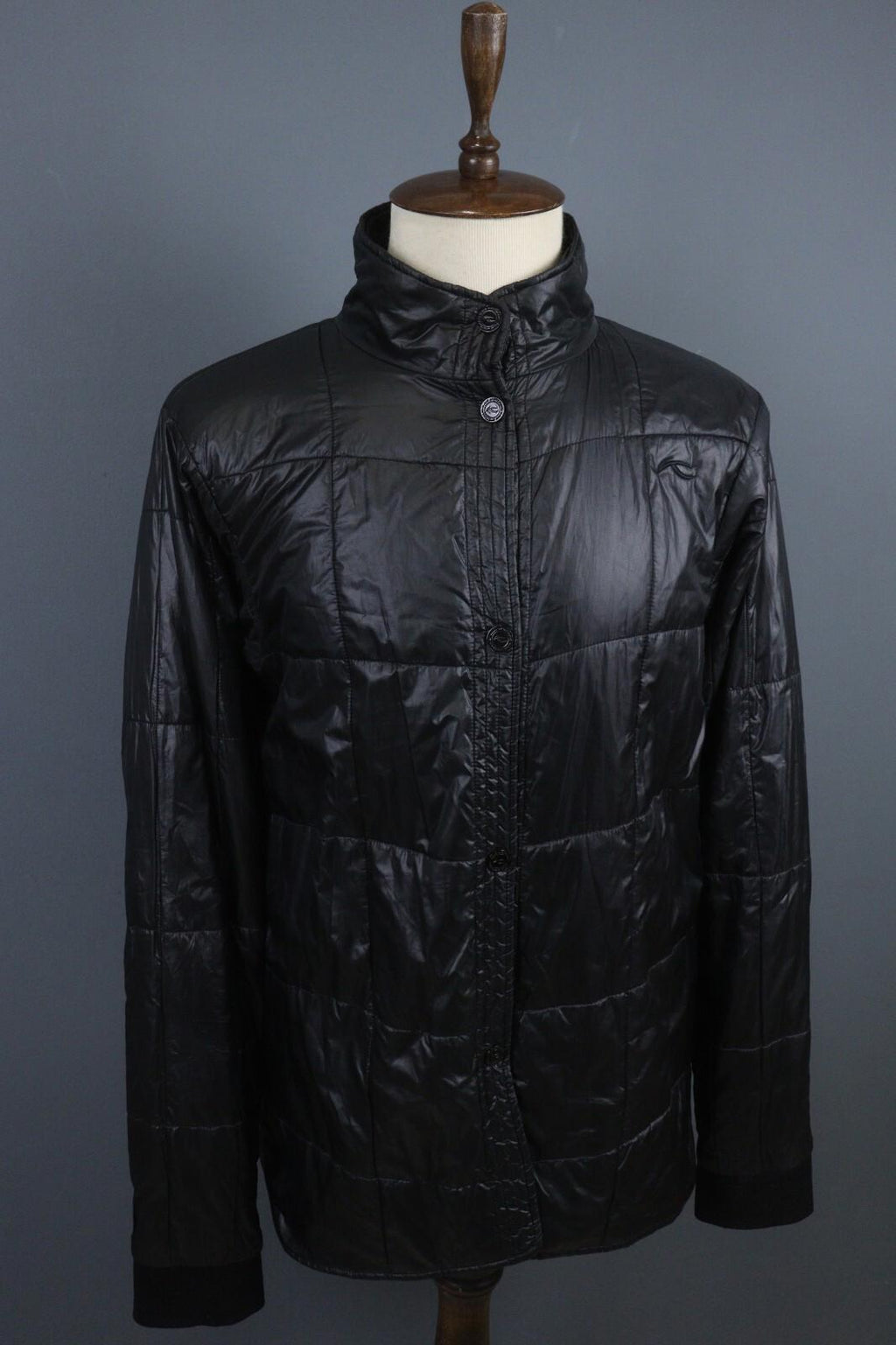 KJUS Pertex Quantum Black Long Sleeve Button Front Ski Jacket – Size XL