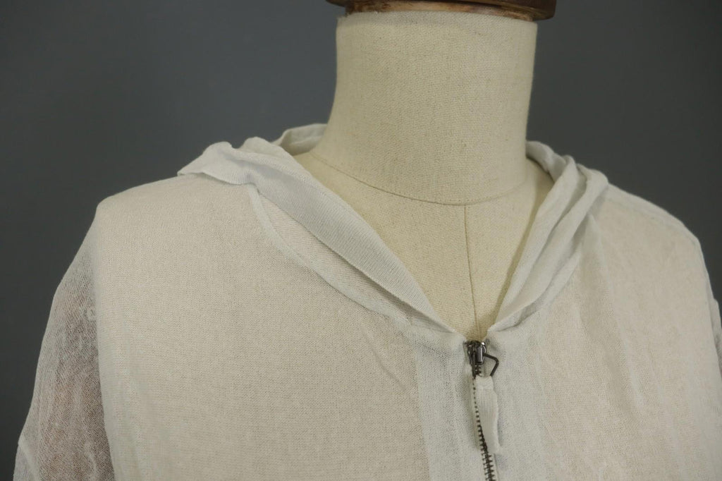 Annette Görtz White Cotton Long Sleeve Regular Fit Full Zip Hoodie – Size M
