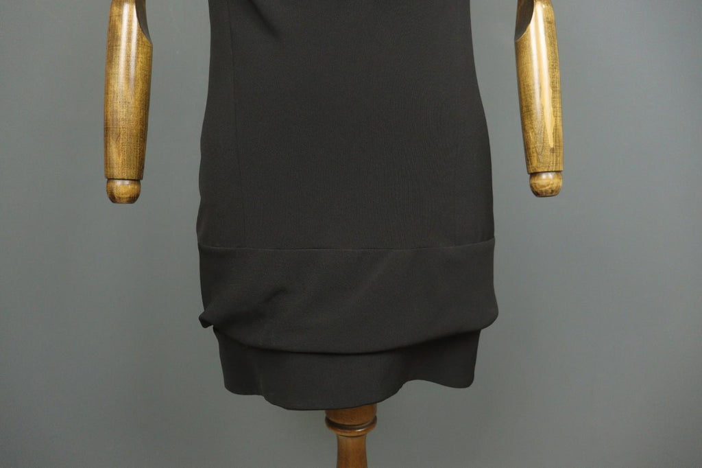 MISSONI Black Shawl Neck Sleeveless Pullover Party Cocktail Bodycon Dress Sz 38