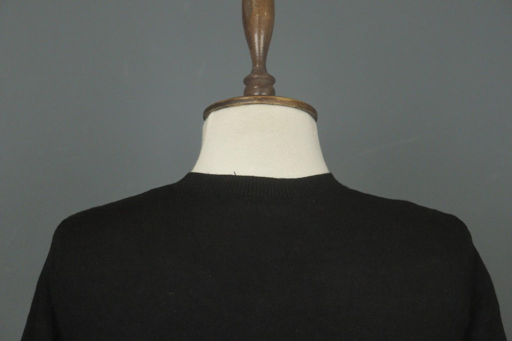COACH Black Viscose Blend Raglan Sleeve Button Front Cardigan Sweater – Size S