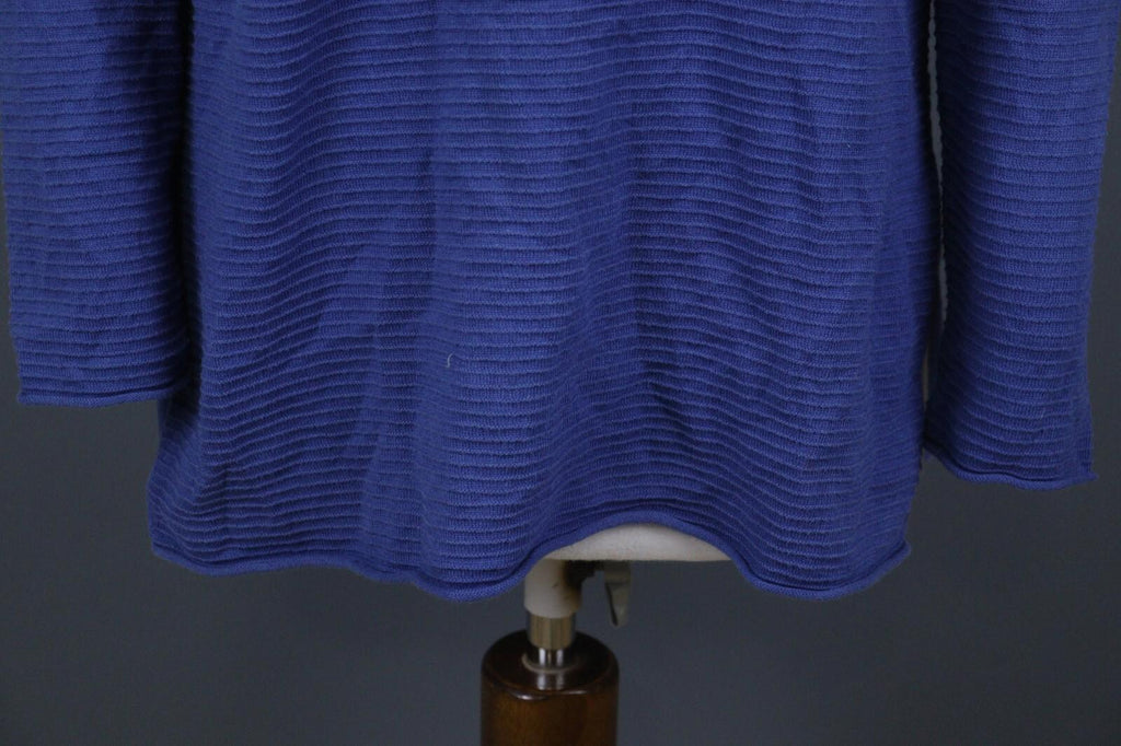 GUDRUN SJODEN Blue Striped Long Sleeve Top Blouse – Size M