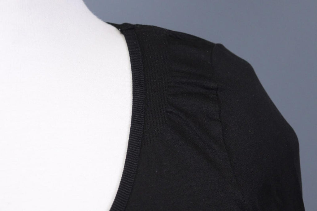 HIGH USE by CLAIRE CAMPBELL Black Bodycon 3/4 Sleeve Tunic Top – Size XS S