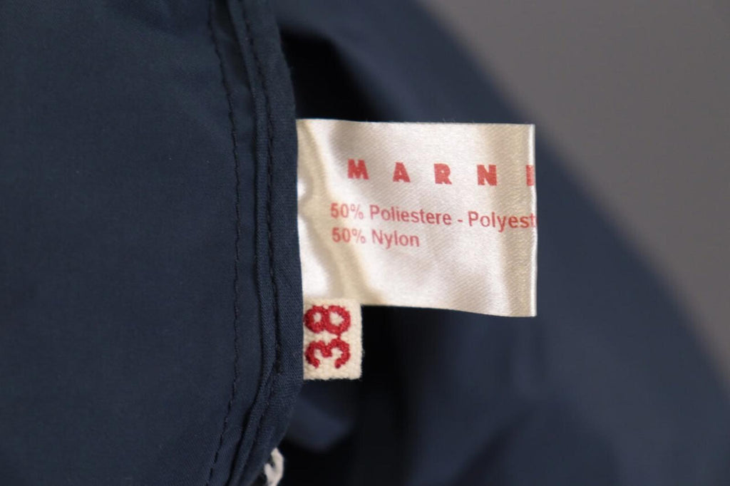 MARNI Blue Snap Short Sleeve Blouse Shirt Top – Size 38