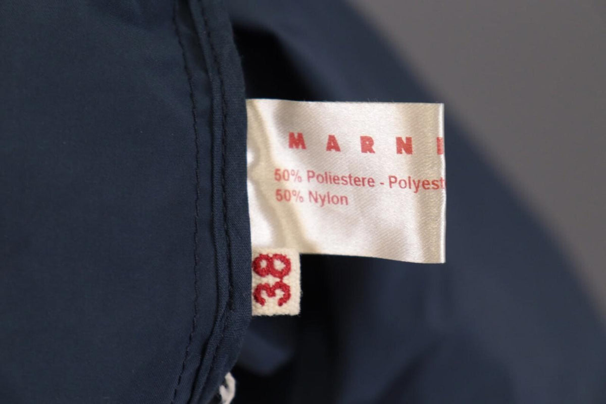 MARNI Blue Snap Short Sleeve Blouse Shirt Top – Size 38