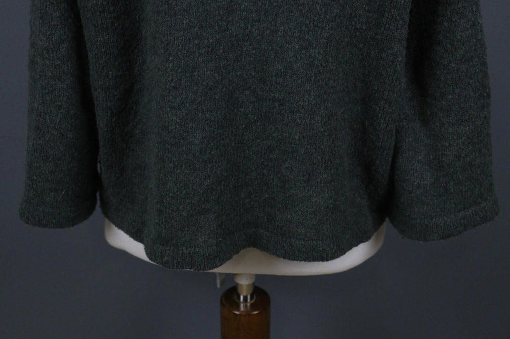 GRIZAS Gray Knit Lagenlook Designer Pullover Sweater – Size L