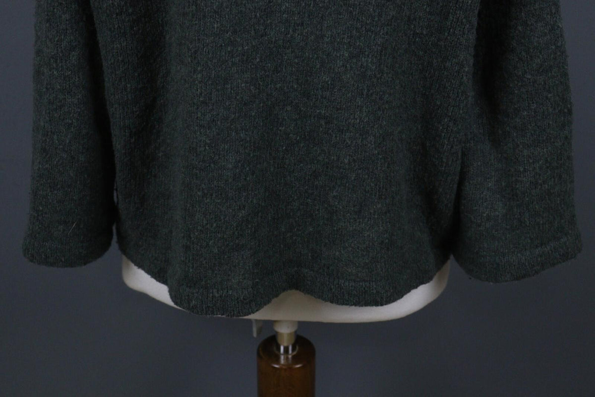 GRIZAS Gray Knit Lagenlook Designer Pullover Sweater – Size L