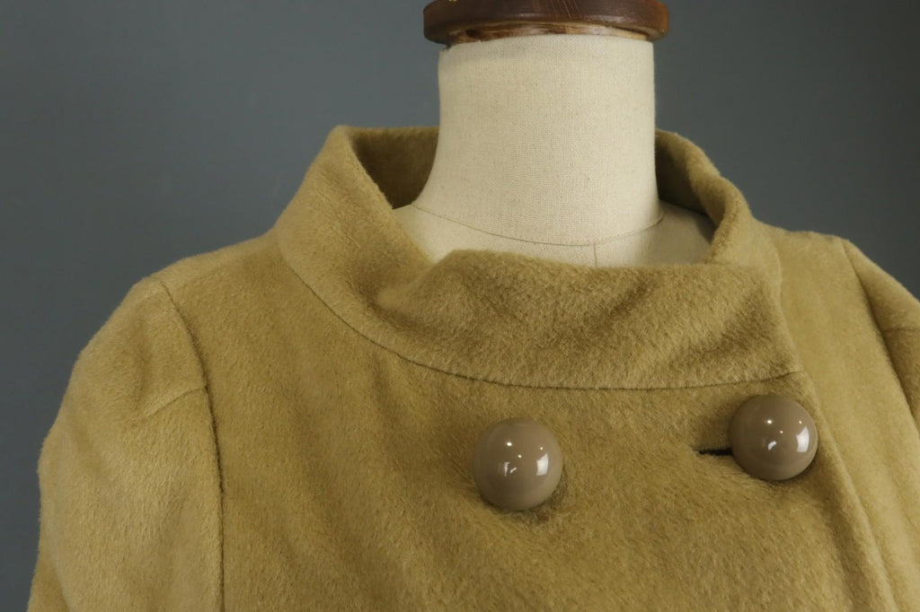 MOSCHINO Aeffe Brown 100% Virgin Wool 3/4 Sleeve Cheap and Chic Short Coat Sz 38