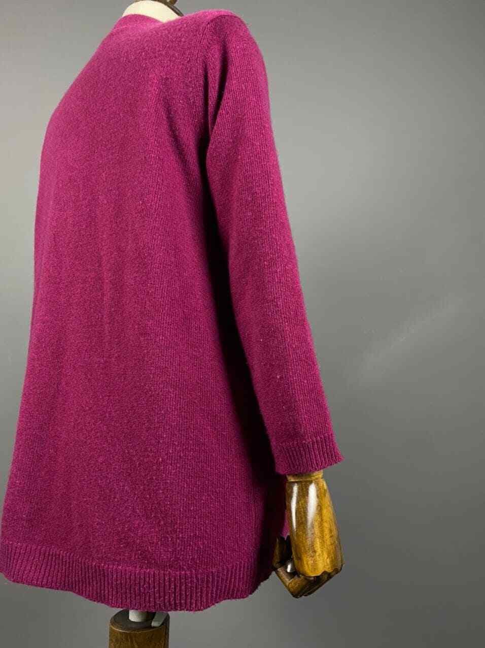 Aspesi Pink 70% Wool 30% Cashmere V-Neck Cardigan Sweater – Women's M