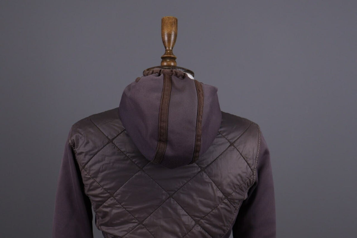 Frauenschuh Brown Puffer Hooded Full Zip Fleece Jacket – Size S