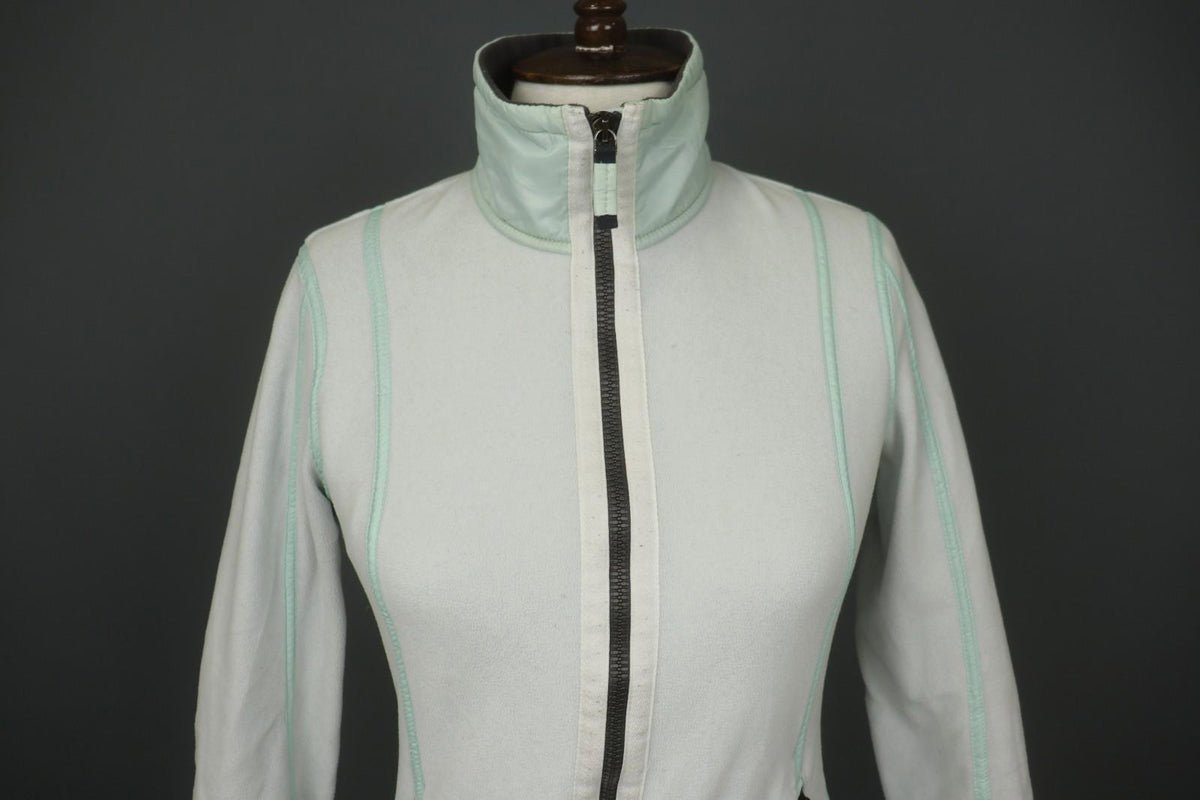 FRAUENSCHUH Blue Pockets Long Sleeve Full Zip Winter Soft Fleece Jacket – Size 1