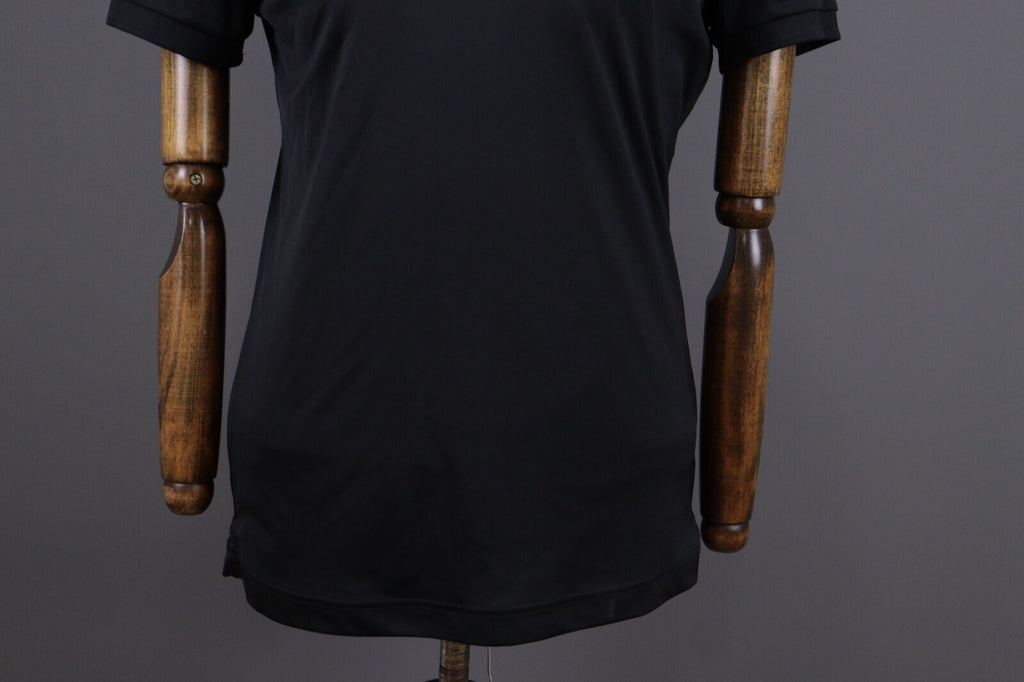 J.Lindeberg Regular Fit Sport Golf Black Short Sleeve Polo Shirt – Size M
