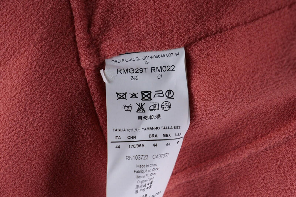 NWT ARMANI COLLEZIONI Pink One Button Lightweight Blazer Jacket USA 8
