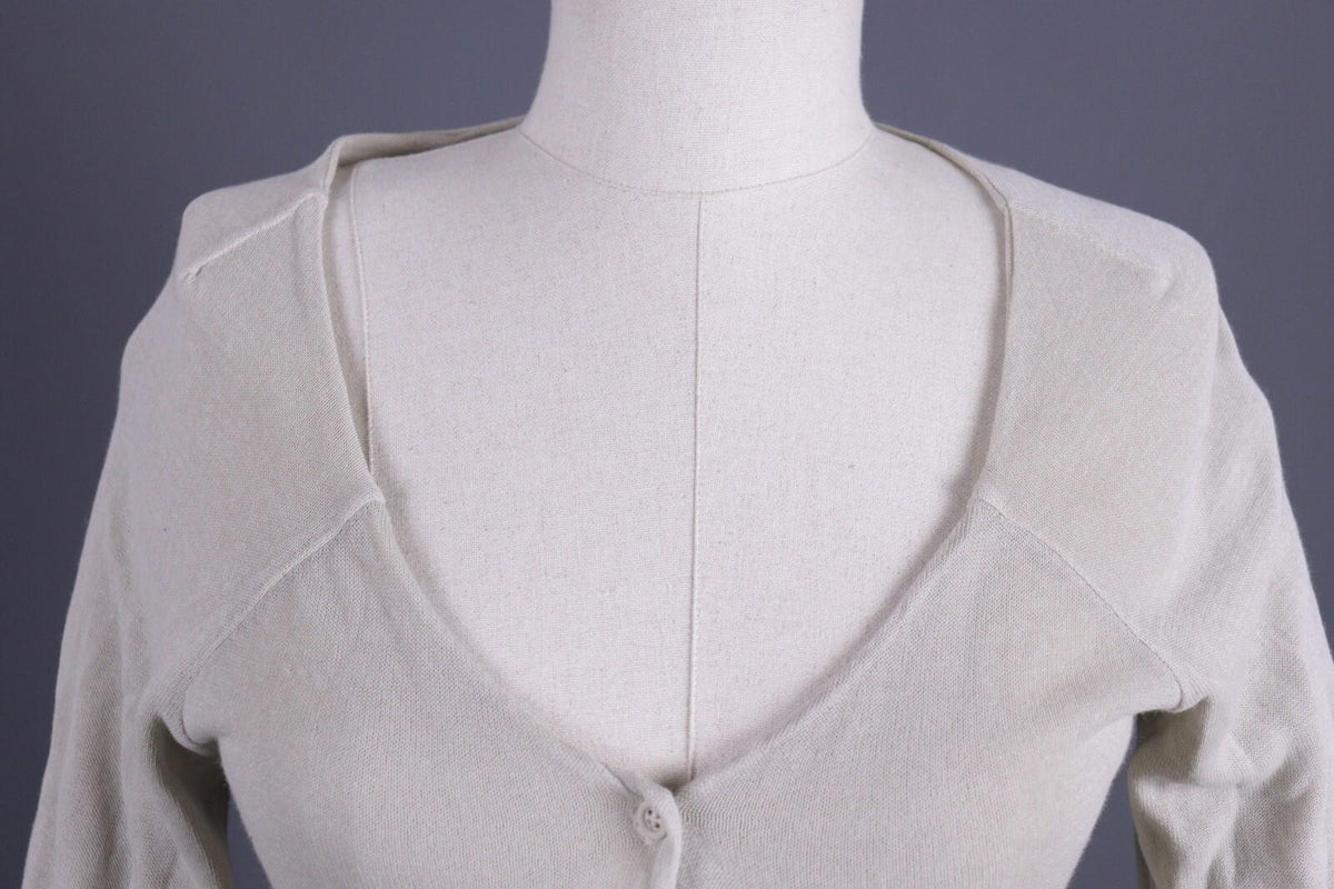 TRANSIT PAR SUCH Gray Knit Cropped Cardigan Sweater – Size 3 / M
