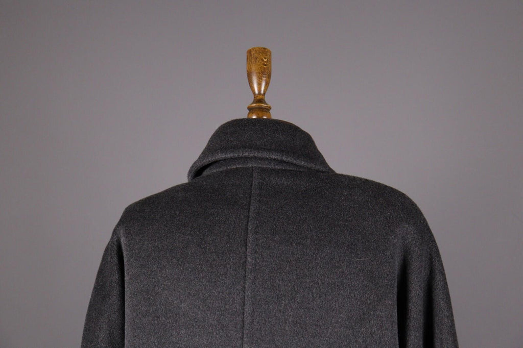 MAX MARA Gray Wool Double Breasted Relaxed Overcoat – Size US 10