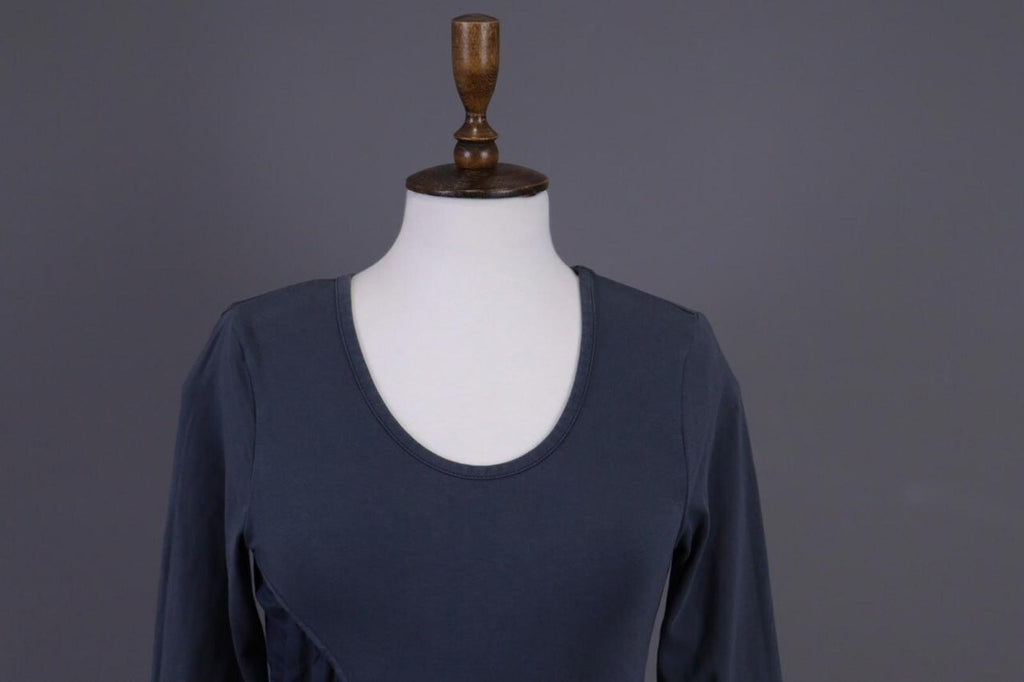 RUNDHOLZ Blue Lagenlook Designer Long Sleeve Top Shirt Tunic – Size XS