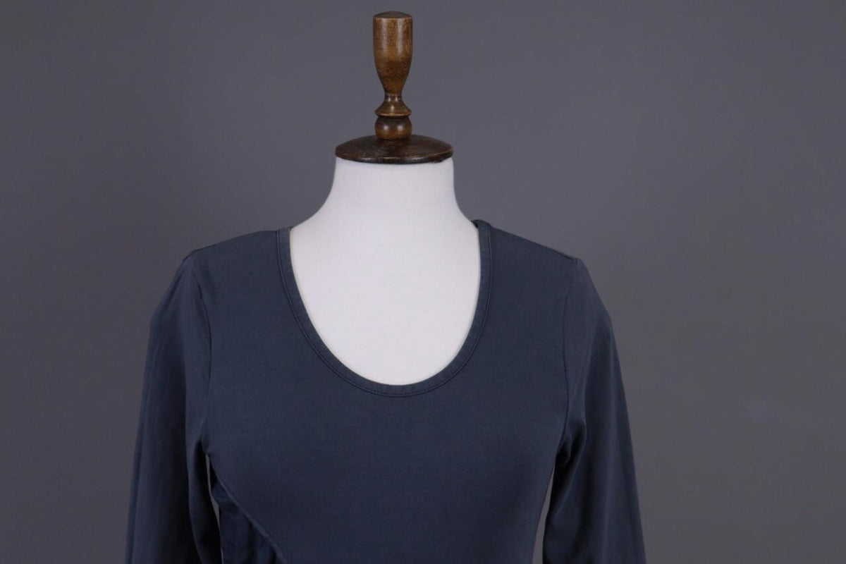 RUNDHOLZ Blue Lagenlook Designer Long Sleeve Top Shirt Tunic – Size XS
