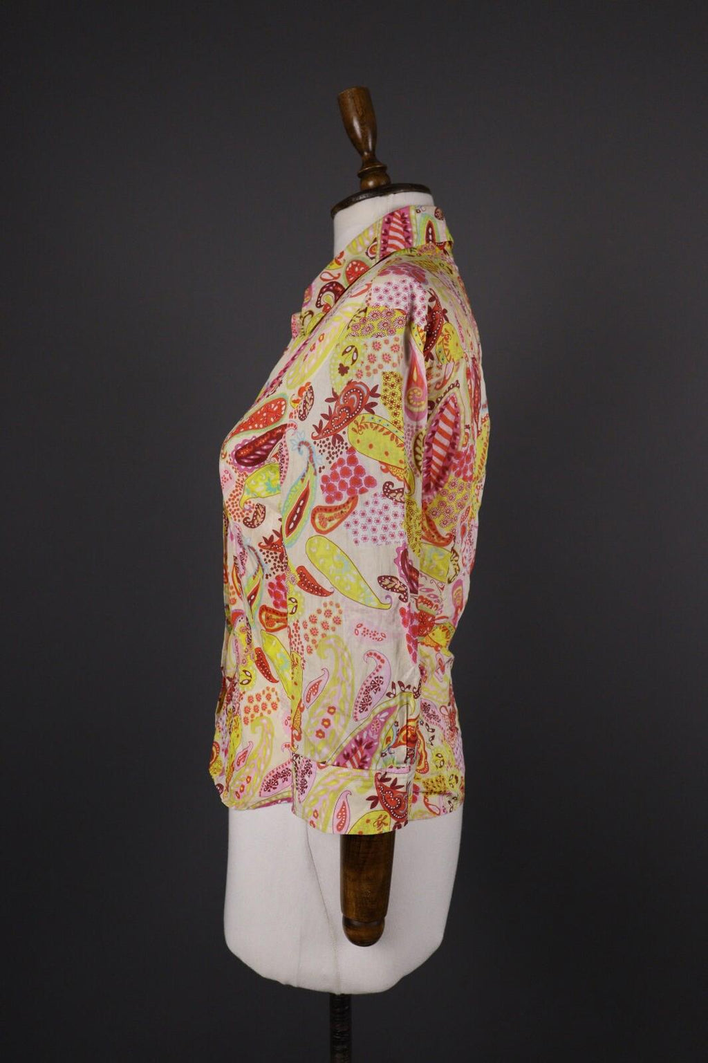 ESCADA SPORT Multicolor Jacquard Paisley Long Sleeve Blouse Shirt – Size 36