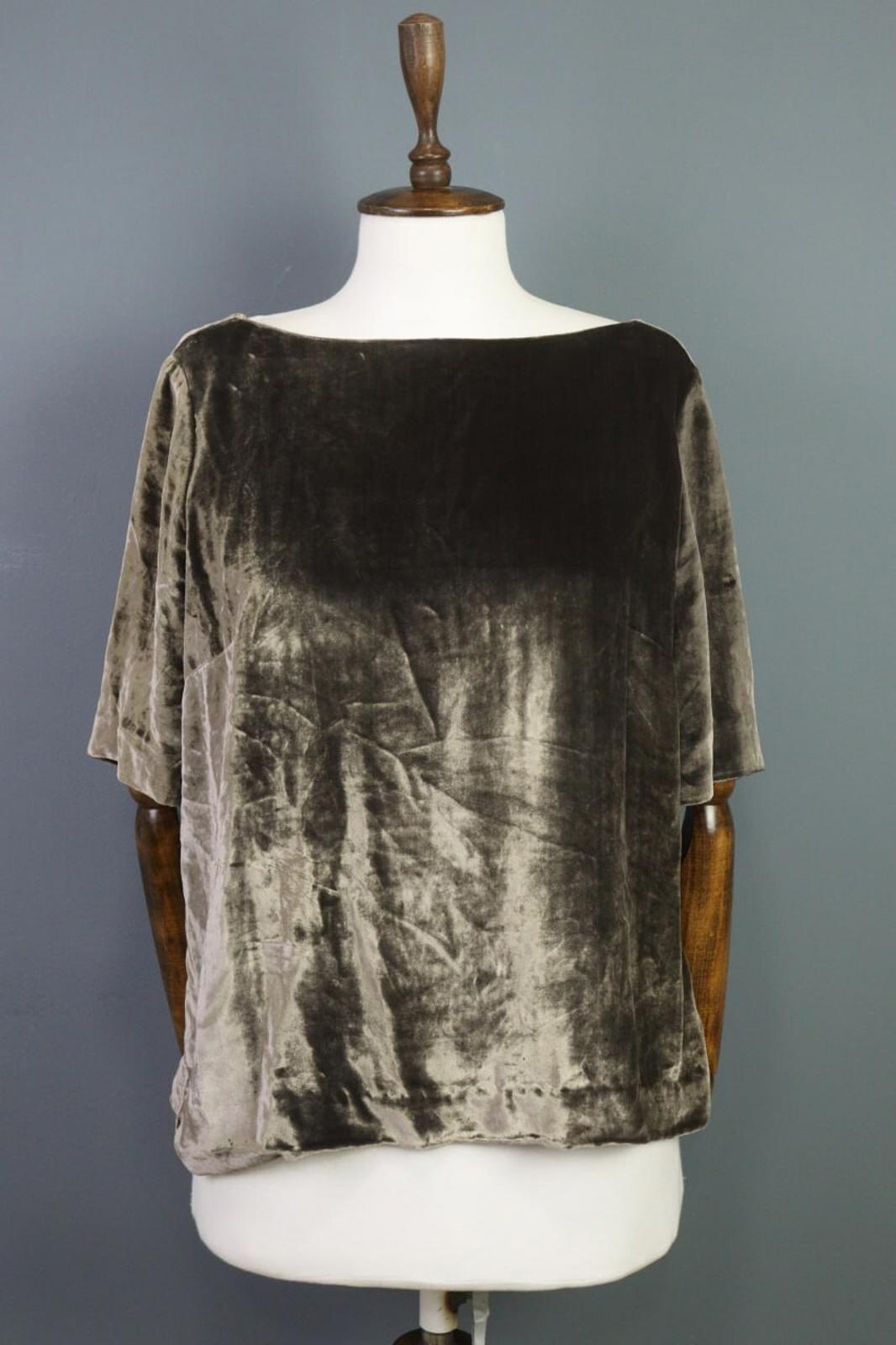 TOAST Brown Corduroy Silk 3/4 Sleeve Blouse Shirt – Size 12