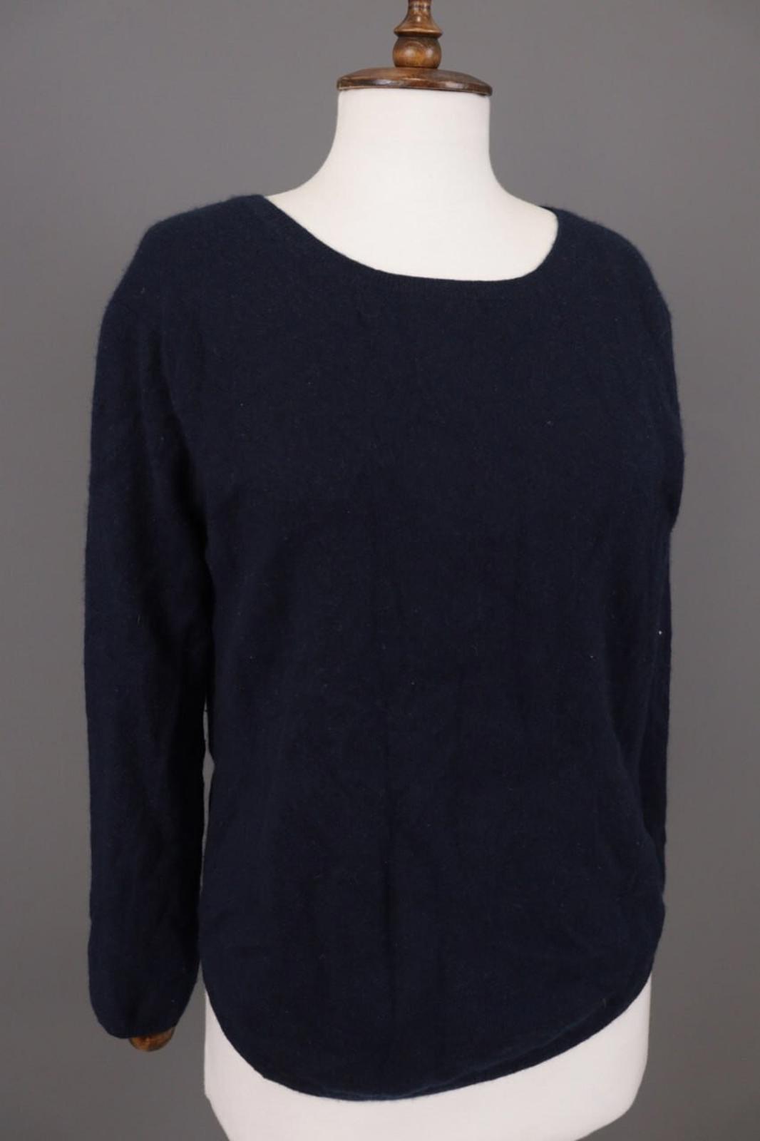SMINFINITY Blue 100% Cashmere Knit Oversized Sweater S