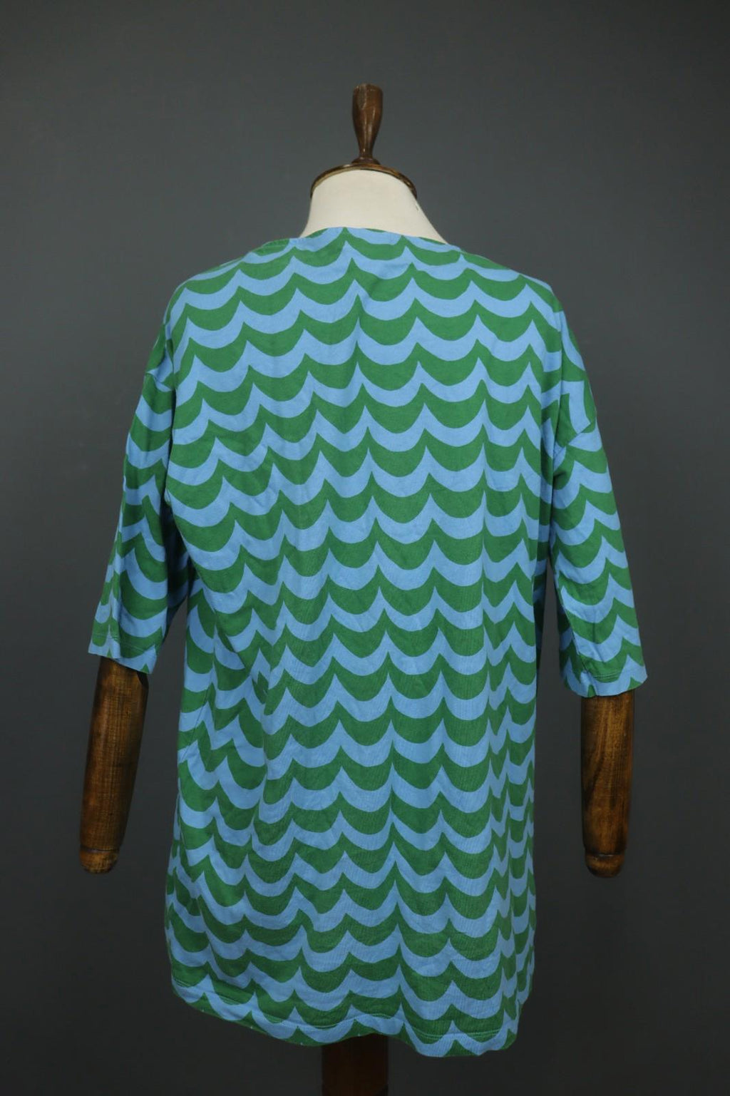 MARIMEKKO X Uniqlo Laine Multi Scallop Print Cotton Pullover Tunic Top – Size M