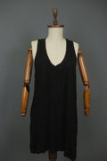 Barbara Speer Black 100% Viscose Sleeveless V-Neck Pullover Tank Dress – Size 2