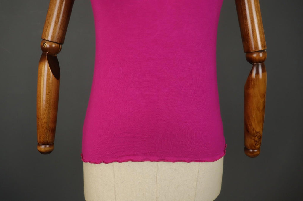 GUDRUN SJODEN Pink Modal Sleeveless Round Neck Stretch Pullover Tank Top – Size S