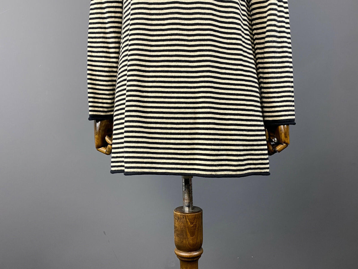 GUDRUN SJODEN Striped Wool Long Sleeve Top Tunic – Size S
