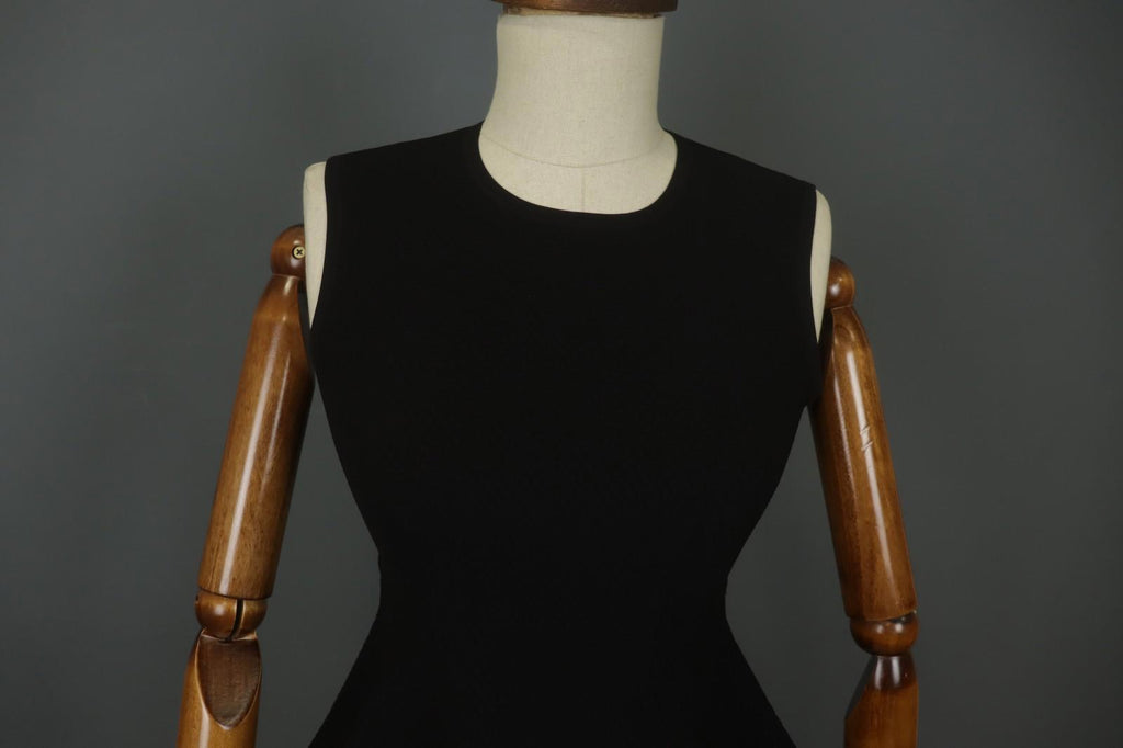 Sandro Black Sleeveless Regular Fit Crew Neck Back Zipper Blouse Top – Size 1