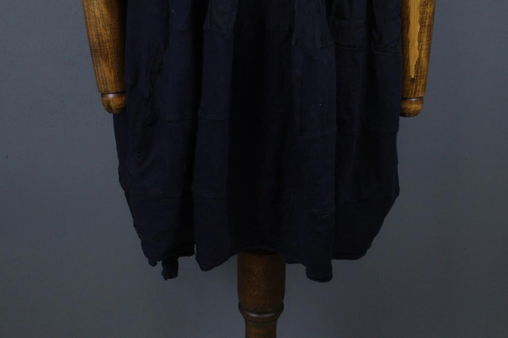 HIGH USE Navy Cotton Scoop Neck Sleeveless Casual Wide Strap Tank Dress – Size M