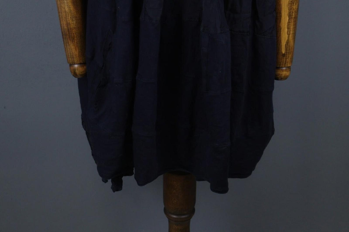 HIGH USE Navy Cotton Scoop Neck Sleeveless Casual Wide Strap Tank Dress – Size M