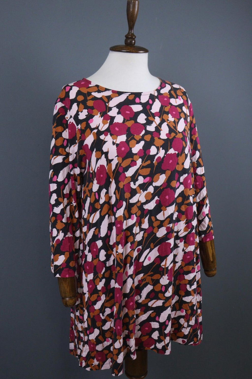 MARIMEKKO Multicolor 3/4 Sleeve A-Line Relaxed Tunic Dress – Size M