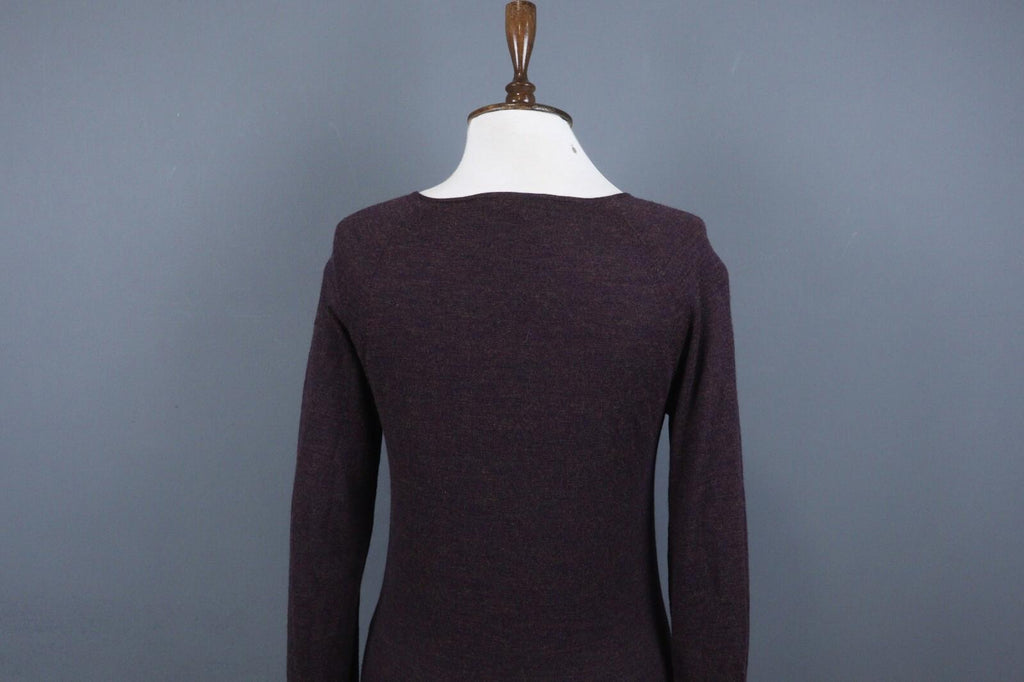 VTG ISABEL MARANT ETOILE Purple Tight Knit Wool Button Front Knit Sweater – Size 2
