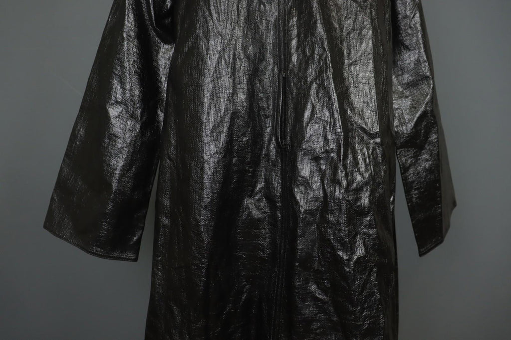 Carolina Herrera Black Regular Fit Long Sleeve Open Front Trench Coat – Size XS – Used