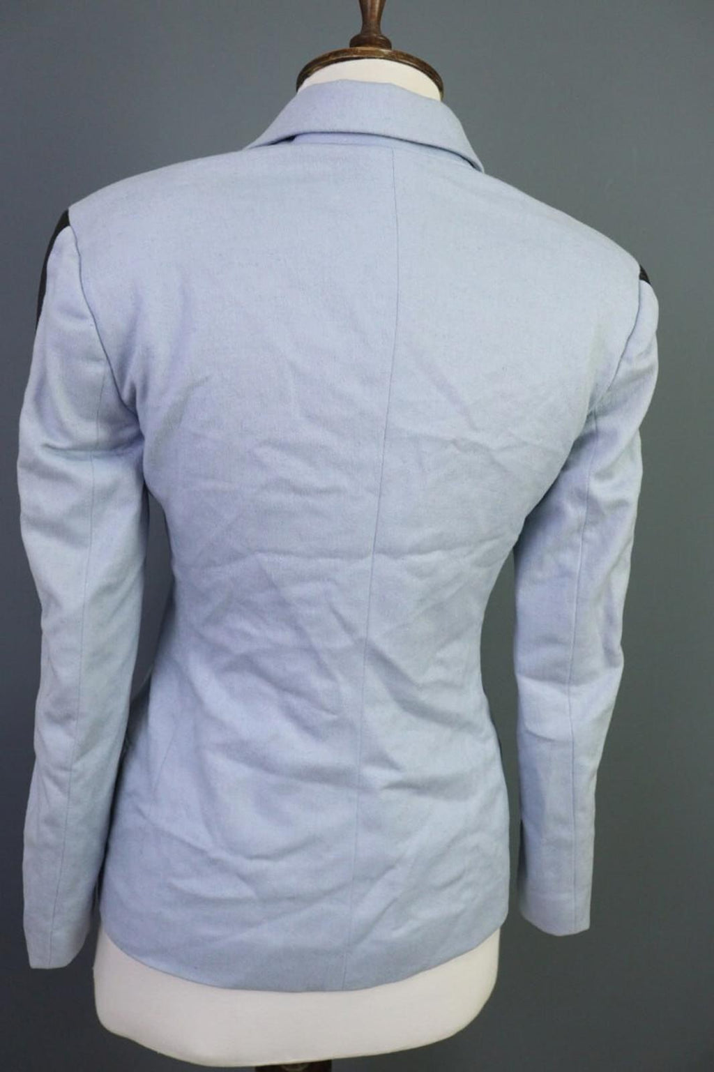 GIANNI VERSACE COUTURE Blue Single Breast Check Blazer Jacket Sz 38