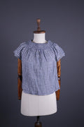 DENIM SUPPLY RALPH LAUREN Blue Check Short Sleeve Top Shirt – Size XS