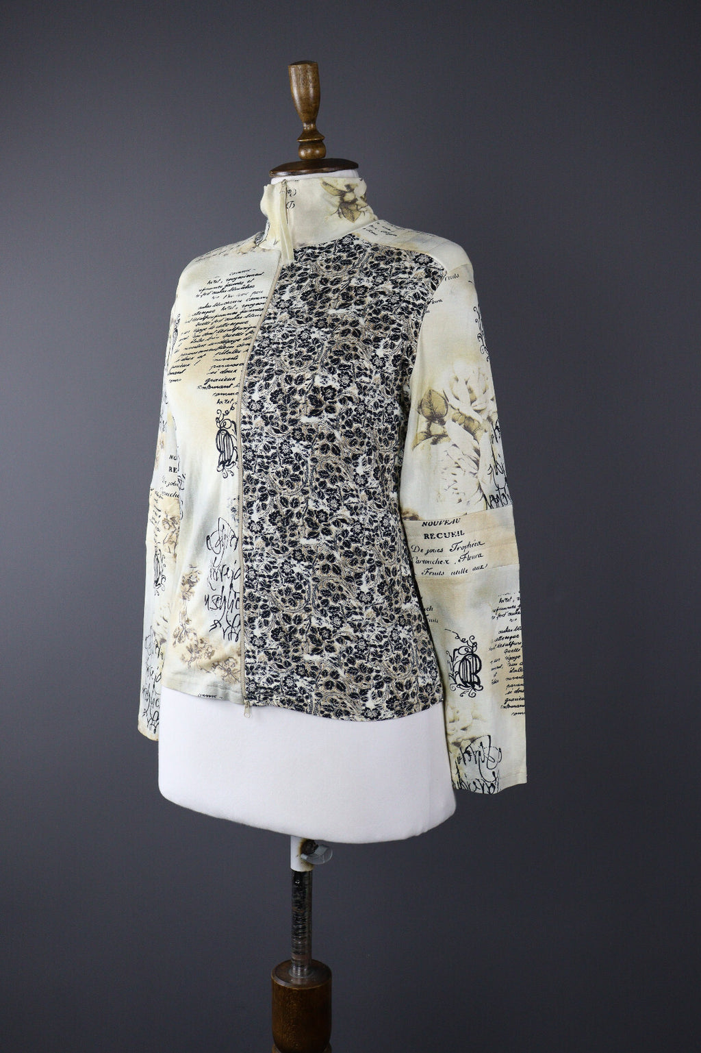 Elisa Cavaletti Floral Designer Activewear Track Jacket – Size XL / 4