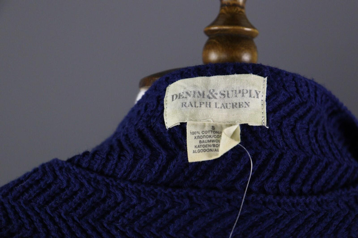 DENIM & SUPPLY RALPH LAUREN Blue Fair Isle Knit Sweater – Size S