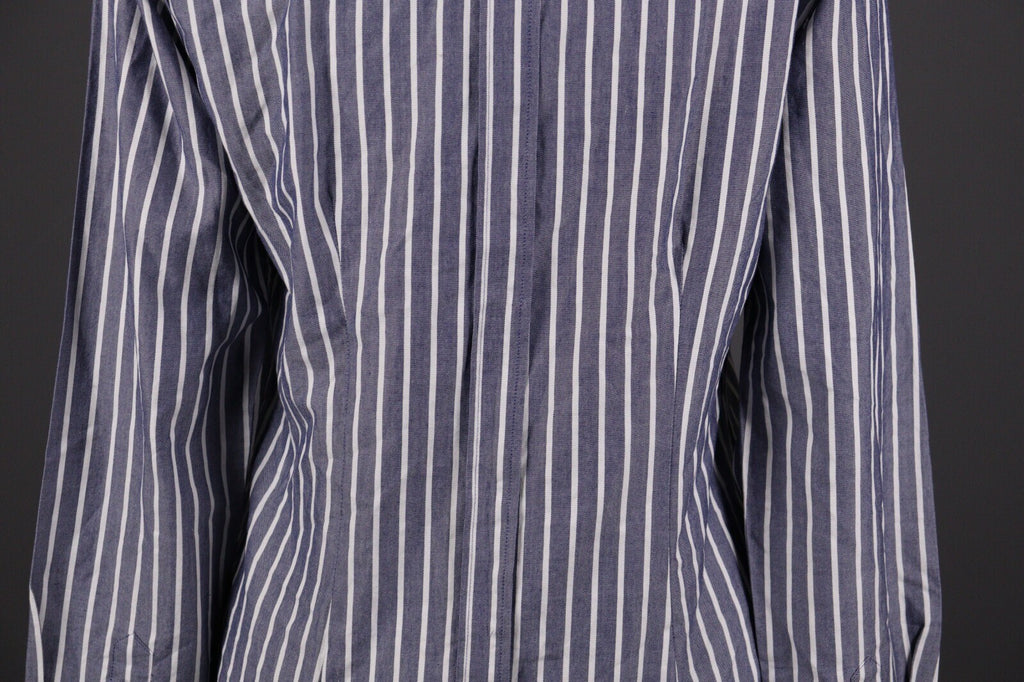 La Martina Blue Stripe Long Sleeve Button Blouse Shirt – Size M